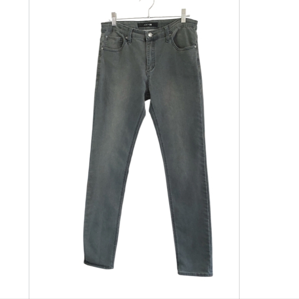Joes Faded Black Adjustable Waistband With Elastic Buttonhole Tape Jeans